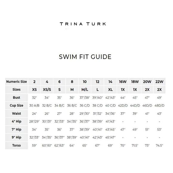 NWT Trina Turk Playa De Flor Keyhole Front Flutter Sleeves One-piece Swimsuit - Picture 6 of 7